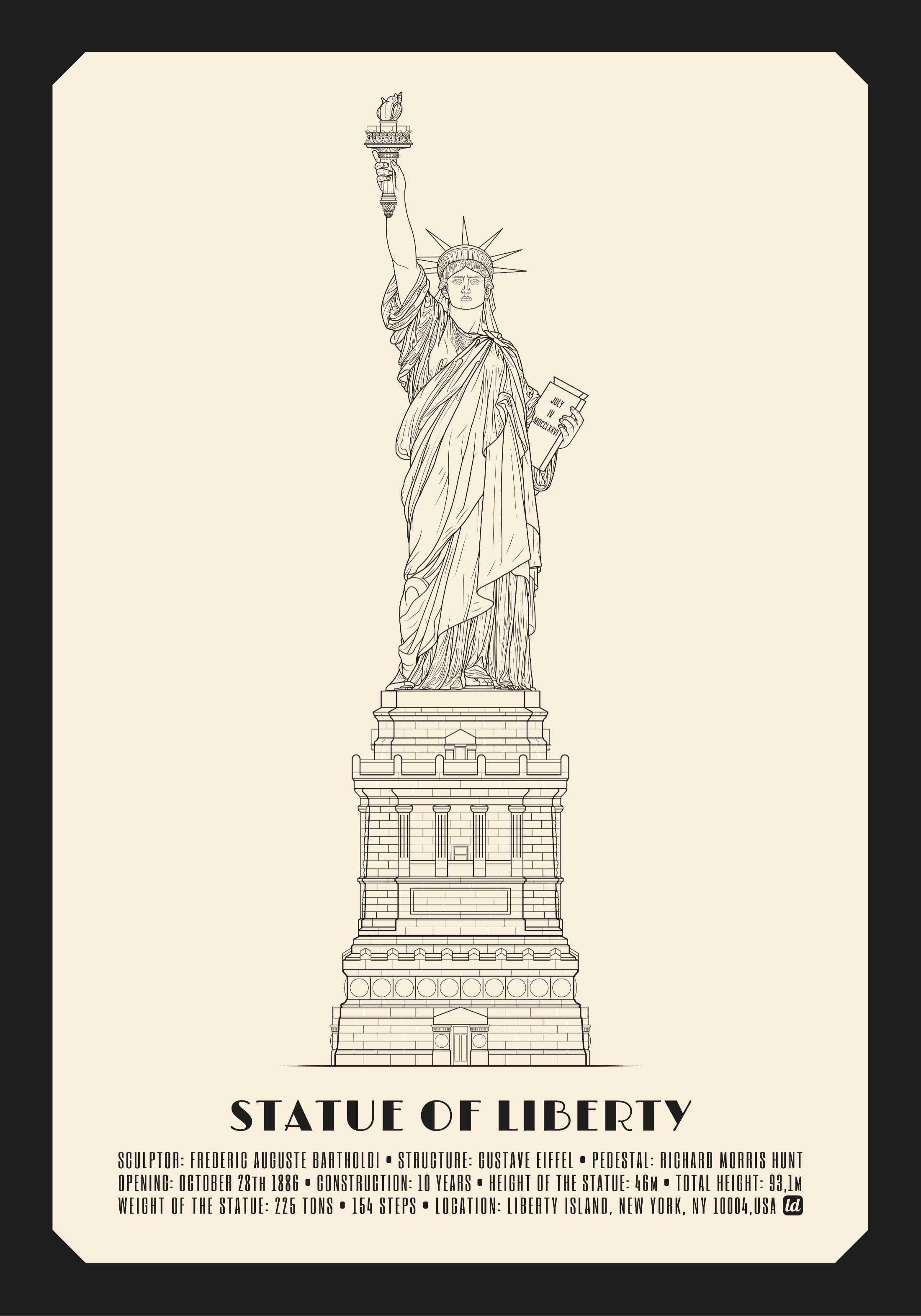 Statue Of Liberty / Architecture / Monument / Poster